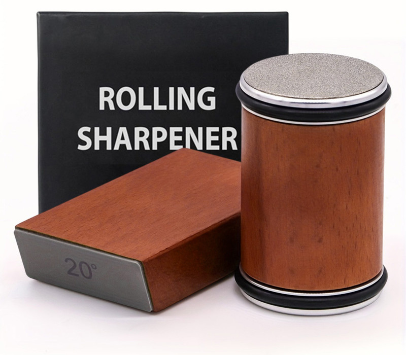 ORTIZA Rolling Knife Sharpener Kit Brown Electric Knife Sharpener(Ceramic)