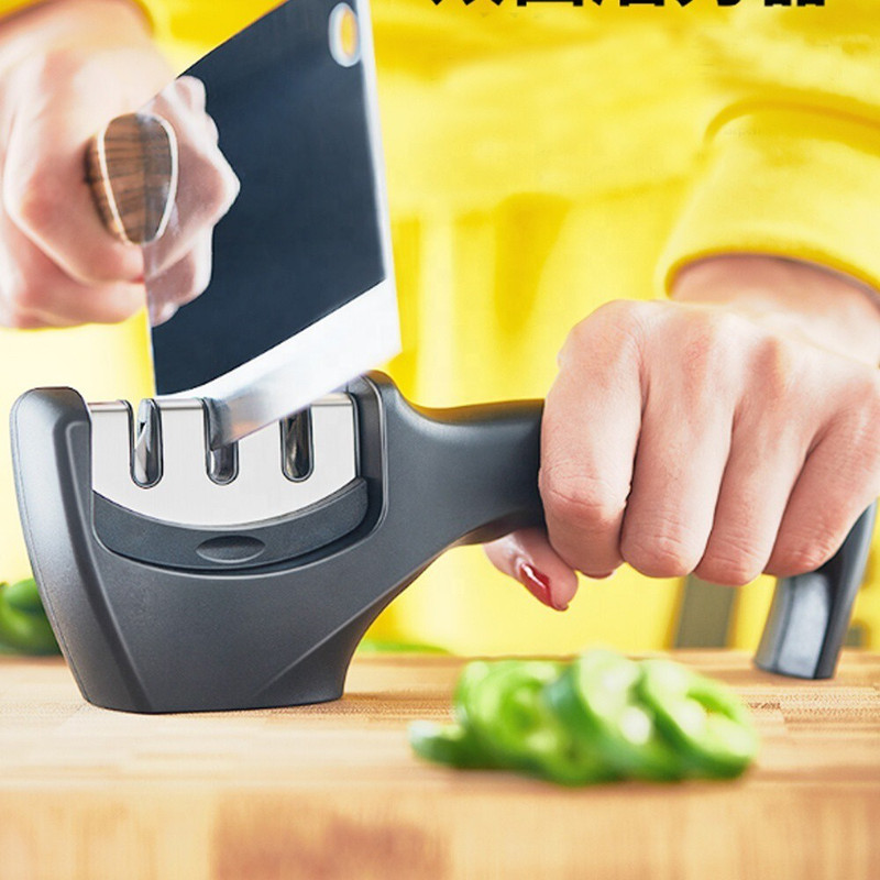 Cltllzen Knife Sharpener for kichen Sharpening Tool for Steel and Ceramic Knife Knife Sharpening Steel(Steel, Plastic)