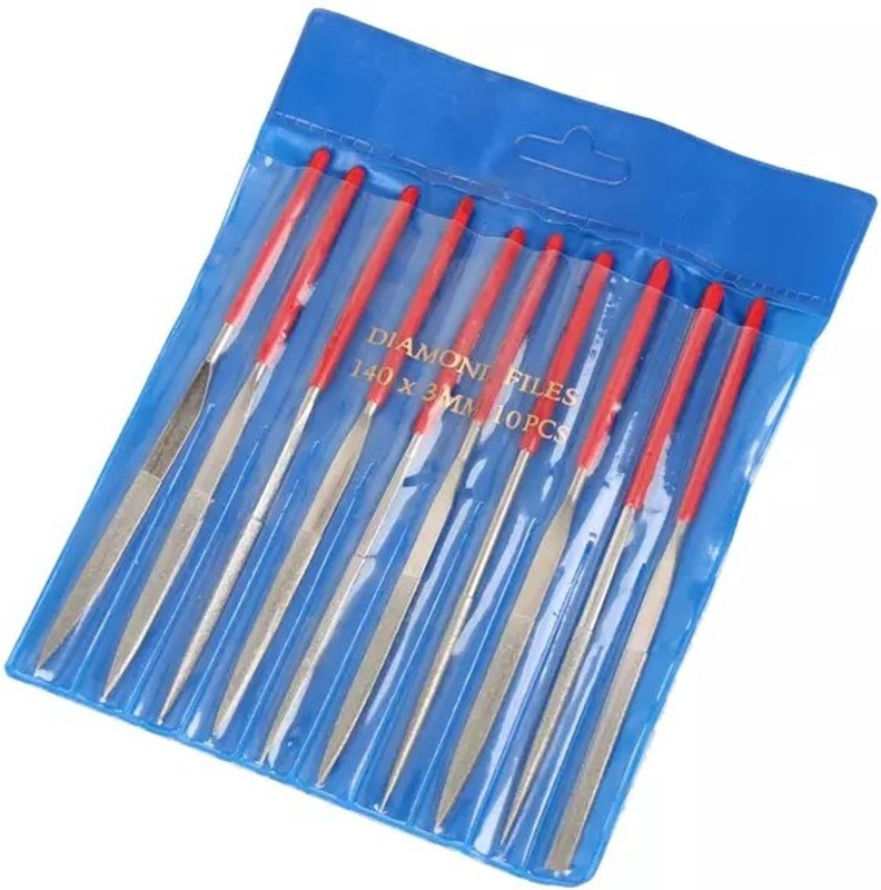 Digital Craft 4X160mm Diamond Needle File Set Useful Tools for Hobbies and Ceramic Crafts Glass Gemstone Knife Sharpening Stone(Stainless Steel)