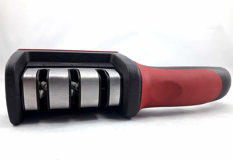 ActrovaX Knife Sharpener 3 Stage Sharpening Tool for Ceramic Knife X20 Knife Sharpening Steel(Carbon Steel)