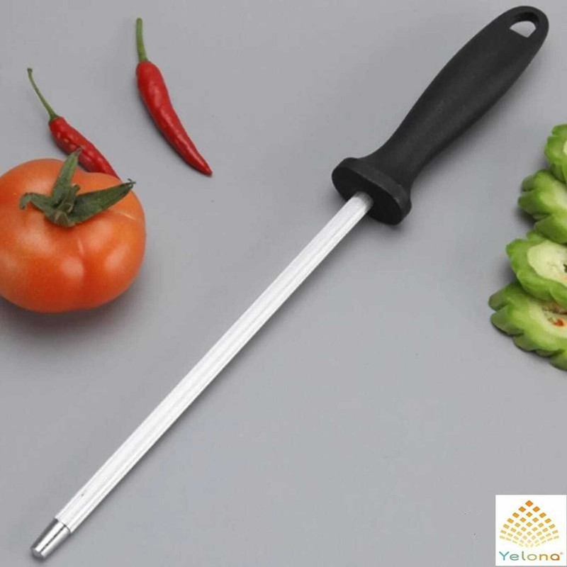 Yasharth Enterprises Knife sharper rod 1 yelnona Knife Sharpening Steel(Plastic, Stainless Steel, Steel)