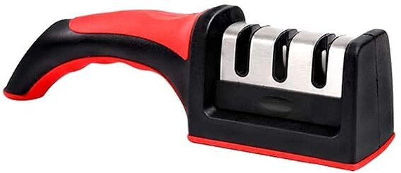 DIKSUL Knife Sharpener Tool with 3-Stage System Knife Sharpening Steel(Stainless Steel)