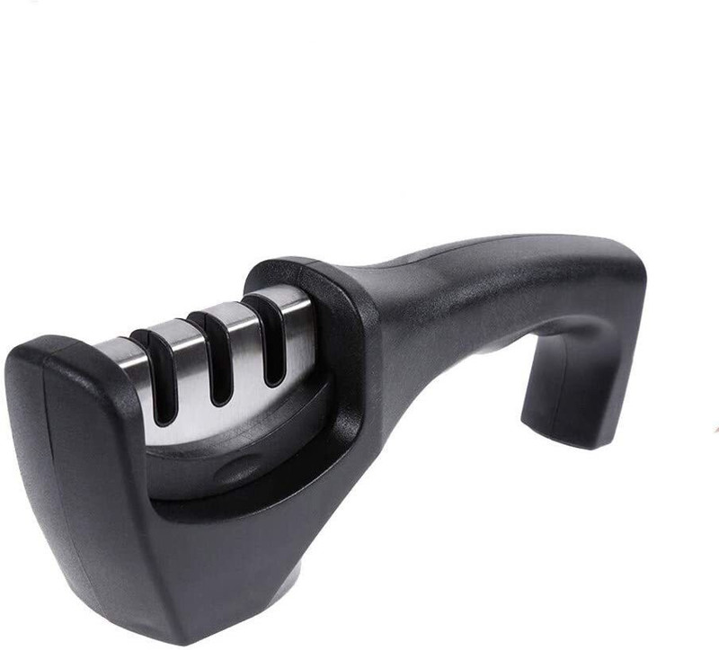 PuthaK Smart Sharp Knife Sharpener - Professional 3 Stage Manual Sharpener Knife Sharpening Stone(Plastic, Ceramic)
