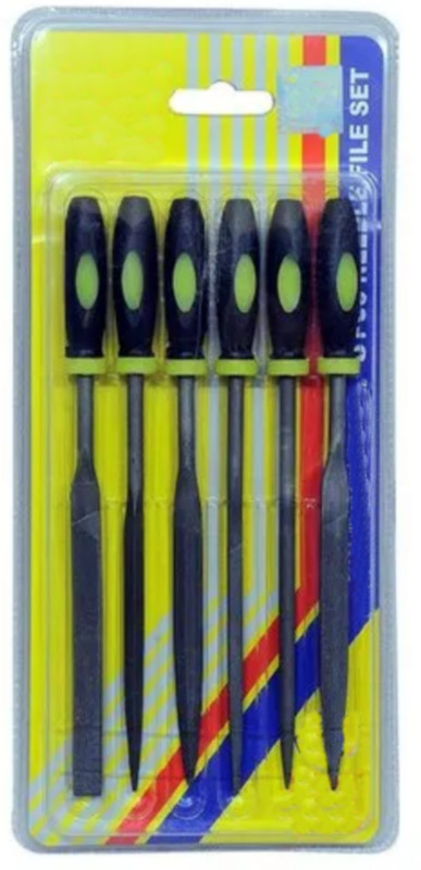 Qualigen 6pcs for Workshop, Garage, Home & Craftsmen , Handle File Knife Sharpening Steel(Carbon Steel)