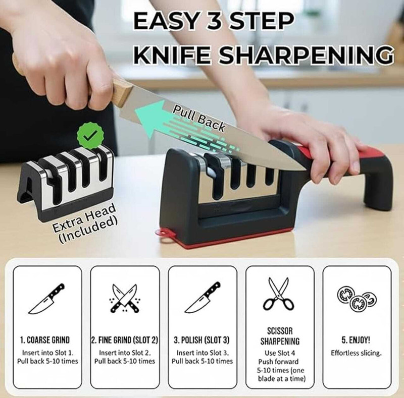 knifesharpener 15xvknifesharpnerAK Electric Knife Sharpener(Steel, Plastic)