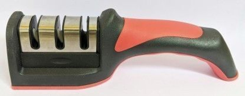 KANHA HUB 3 Slot 3 Stage Manual Knife Sharpener Steel for Kitchen Knives, Knife Sharpening Machine , Very fine Sharpness-01 Knife Sharpening Steel(Stainless Steel, Plastic)