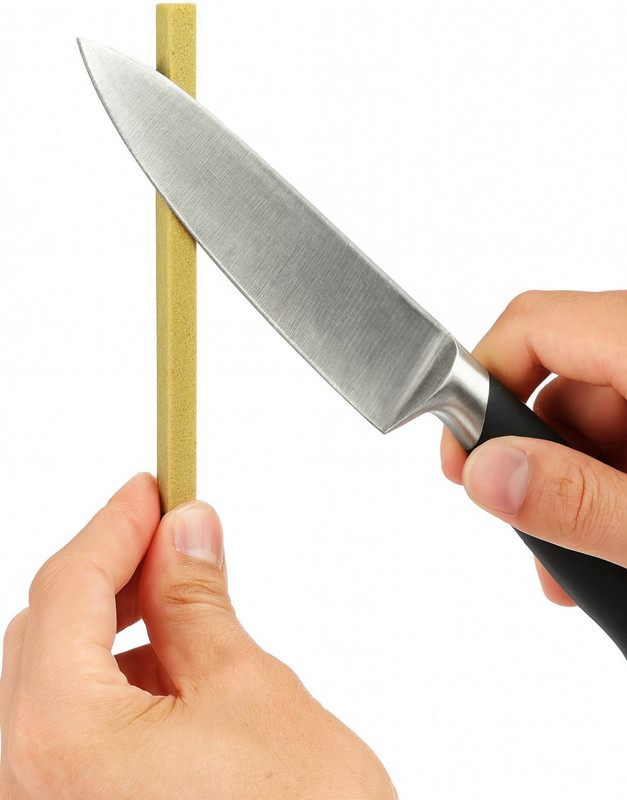 BRINDS Knife Sharpening Honing Stone for Knives, Chisels, Scissors -Grade 80 Fine Knife Sharpening Stone(Ceramic)