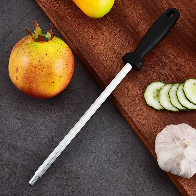 NYTK RETAIL High Stainless Steel Kitchen Knife Sharpening, Tuning Rod Knife Sharpening Steel Knife Sharpening Steel(Stainless Steel)