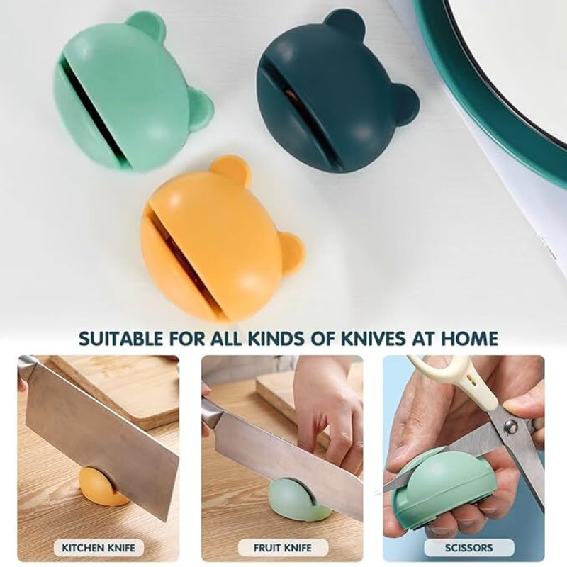 ORTIZA Frog Shaped Manual Kitchen Sharpener Knife Honer(Plastic)