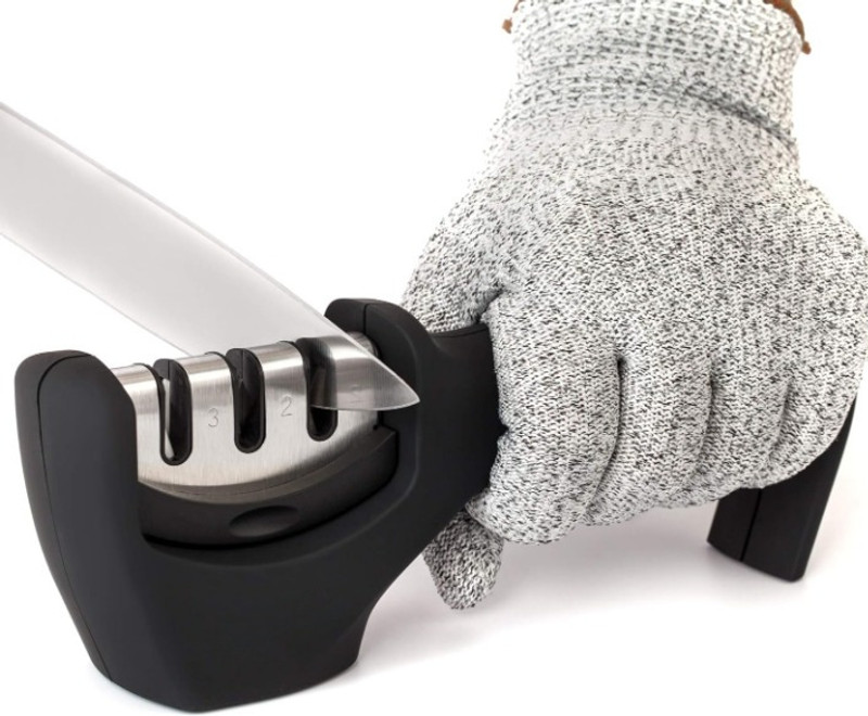 Eavan Home KS-3STG-01 Knife Sharpening Steel(Plastic, Stainless Steel)