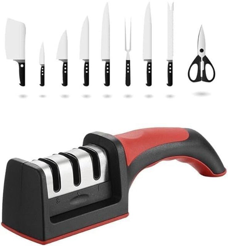paigoon 3 slots manual knife sharpner Knife Sharpening Steel(Poly Steel)