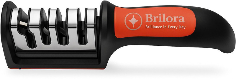 SY Enterprises 3-Stage Manual Knife Sharpener – Sharpens Chef, Kitchen & Rod Knives – Knife Sharpening Steel(Plastic)