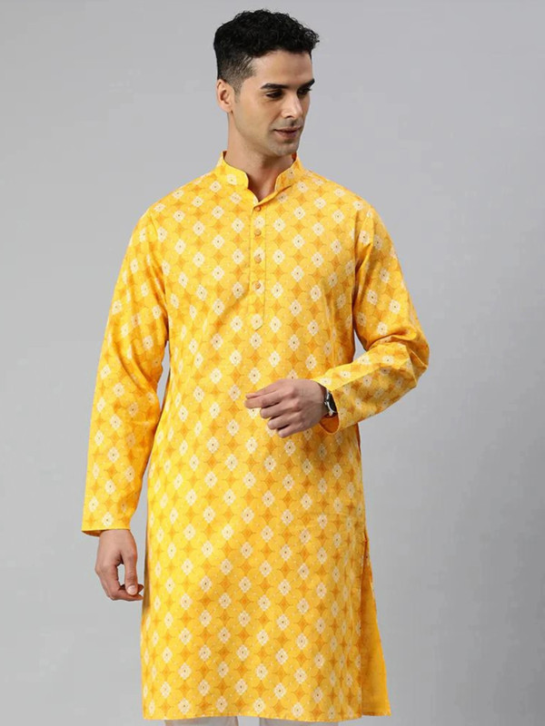 DARKCHILL Men Printed Straight Kurta(Multicolor)