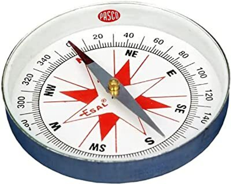 Bello Lab magnetic Compass Set of 2 Compass(Silver)