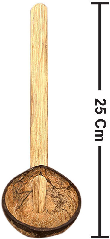 Mats Avenue Wooden Ladle(Pack of 3)