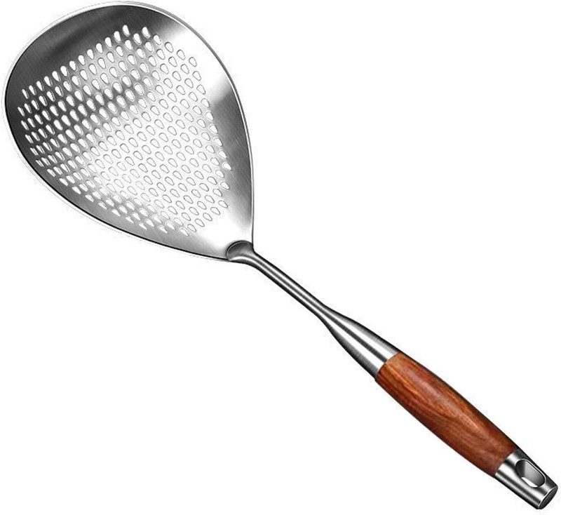 Dherik Tradworld Large Skimmer Slotted Spoon – 304 Stainless Steel Skimmer Spoon Stainless Steel Measuring Spoon(Pack of 1)