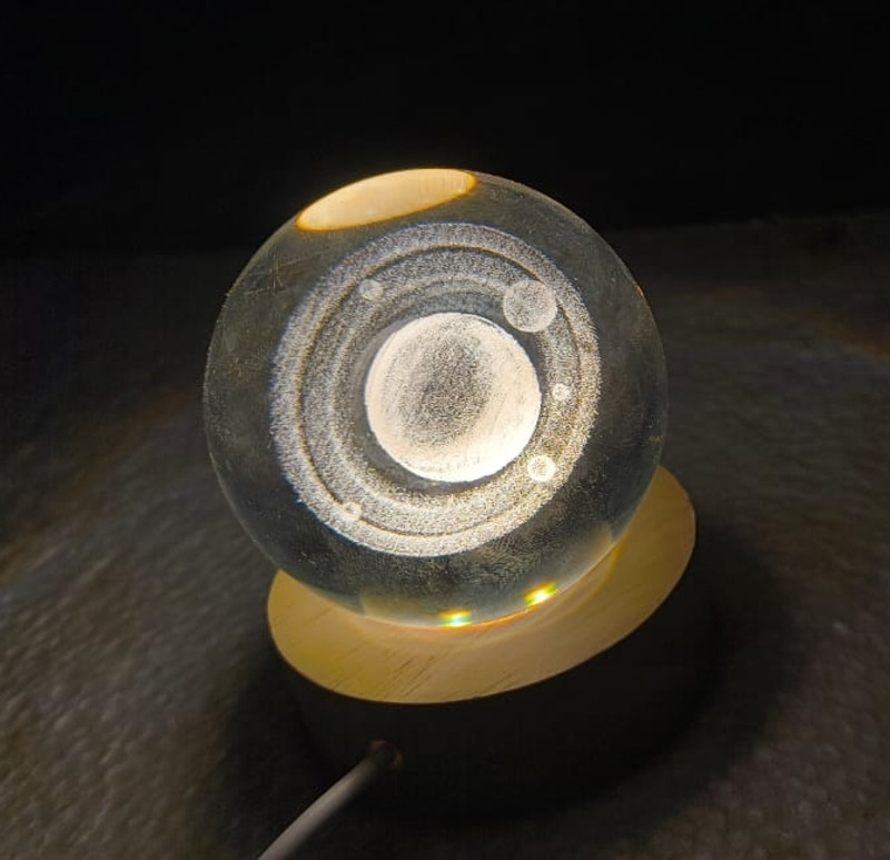 Suratiya creation 6 cm Lamp Base(Glass)