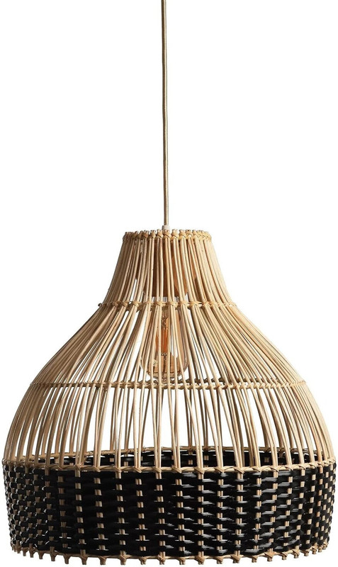 GRASSMINDS Avalon Cane lamp shade Hanging Lights (Pendant Lights) Lamp Shade(Bamboo)