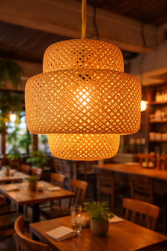 NatureHouse Lamp Shade Hanging Lights (Pendant Lights) Lamp Shade(Bamboo)