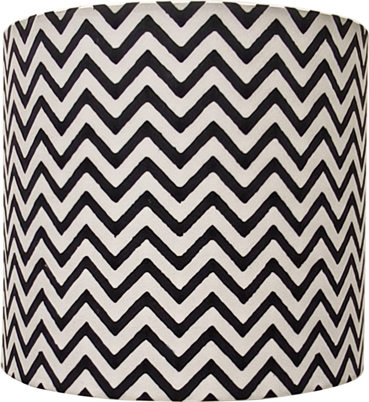 Artrooms Black & White Chevron Print Table Lamps Lamp Shade(Cotton)