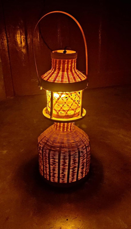 Aitihya Hand Made Bamboo Hanging Lights (Pendant Lights) Lamp Shade(Bamboo)