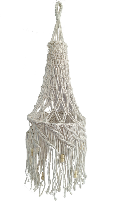 craftedknots Red lamp shade Chandelier Lamp Shade(Cotton)