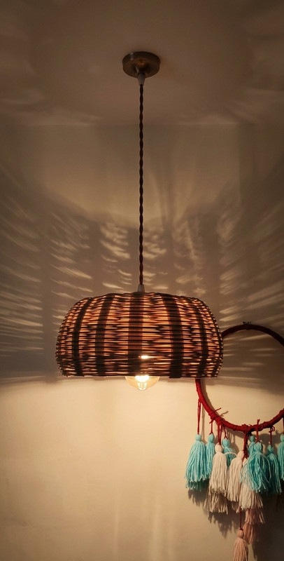 Watika Craft Ceiling Hanging Bamboo Lampshade Ceiling Lights Lamp Shade(Bamboo)