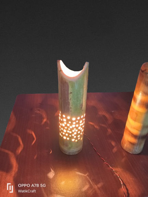 Watika Craft table Lamp bamboo lampshade bamboo handcraft Table Lampshade Table Lamp Table Lamps Lamp Shade(Bamboo)