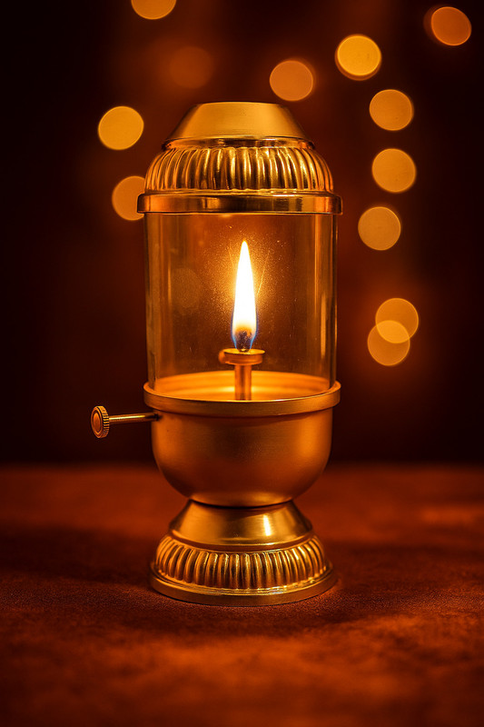 Cashish Kloset lamp Table Lamps Lamp Shade(Brass)