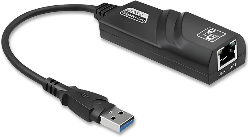 Frontech USB 3.0 to Gigabit Ethernet Adapter | 1000Mbps LAN Network Converter | Wired Ethernet Lan Adapter compatible with Windows, Mac(1000 Mbps)