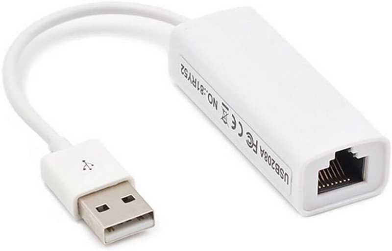 HDF USB 2.0 to RJ45 Fast Ethernet 10/100 Network Wired USB Lan Adapter compatible with Linux, Windows(100 Mbps)