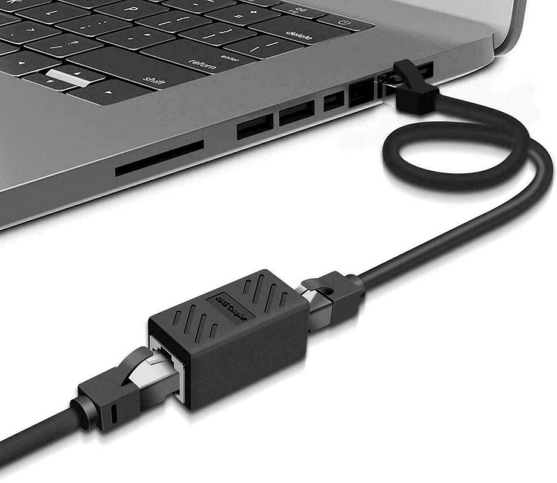 Lapster LS-RJ45couplerCat7/Cat6/Cat5e Ethernet Network lan connector Wired Ethernet Lan Adapter compatible with Windows(100 Mbps)