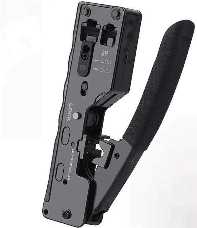 RuhZa Cat6a Cat7 Modular Crimper for Shielded Network Plugs Wireless Ethernet Lan Adapter compatible with Windows(480 Mbps)