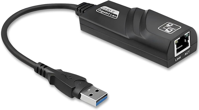 Frontech USB 3.0 to Gigabit Ethernet Adapter | 1000Mbps LAN Network Converter | Wired Ethernet Lan Adapter compatible with Windows, Mac(1000 Mbps)
