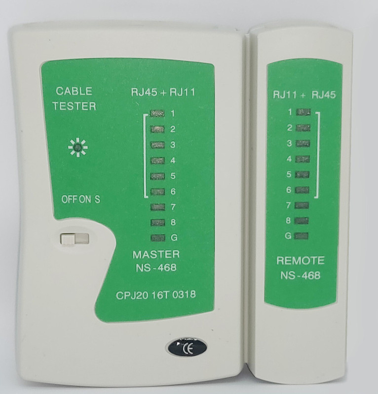 BALRAMA RJ45 and RJ11 Network Lane Cable Tester for Internet Broadband Connection Wired Ethernet Lan Adapter compatible with Windows(100 Mbps)