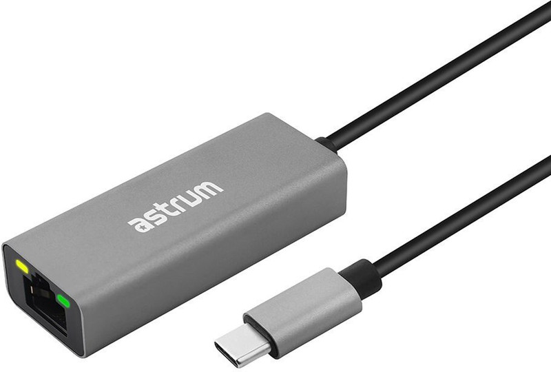 ASTRUM 5Gbps USB-C to Gigabit Ethernet LAN Converter - NA450 Wired USB Lan Adapter compatible with Mac(5000 Mbps)