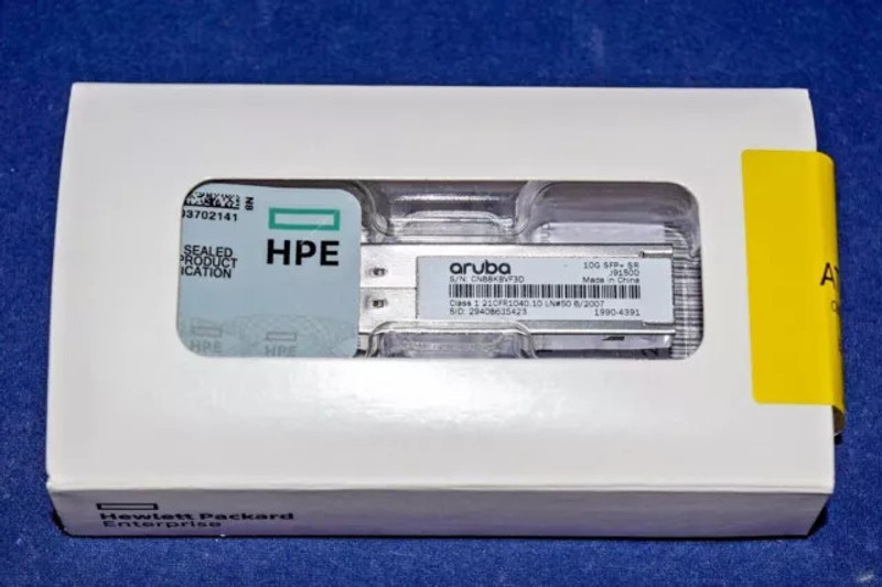 HPE Aruba 10G SFP+ LC SR 300m OM3 MMF Transceiver Module Wired Ethernet Lan Adapter compatible with Windows(10000 Mbps)