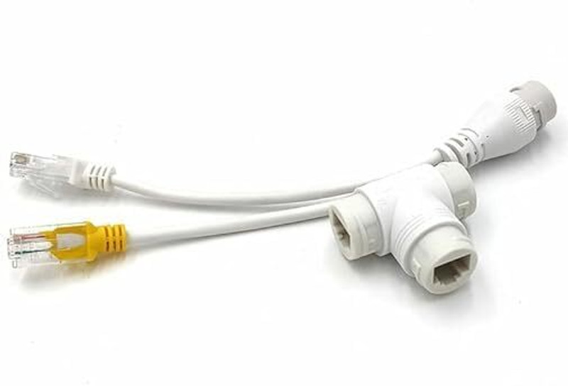 RyzCare Splitter/Multiplexer 2-in-1 Network Cabling Connector Three-Way RJ45 Connector Wired Ethernet Lan Adapter compatible with Windows, Linux(480 Mbps)