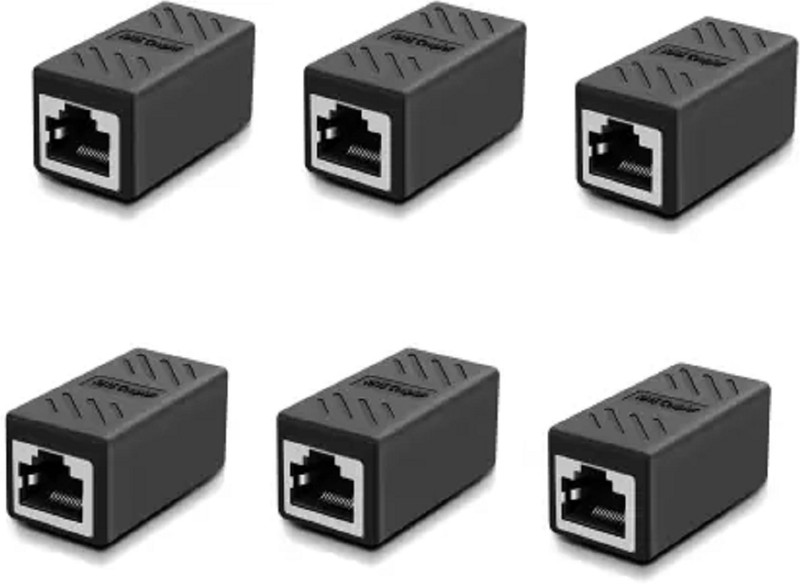 SVDK rj45 Connector Cover Female to Female ethernet Coupler LAN Adapter (1 pcs Set) Wired Ethernet Lan Adapter compatible with Windows(100 Mbps)