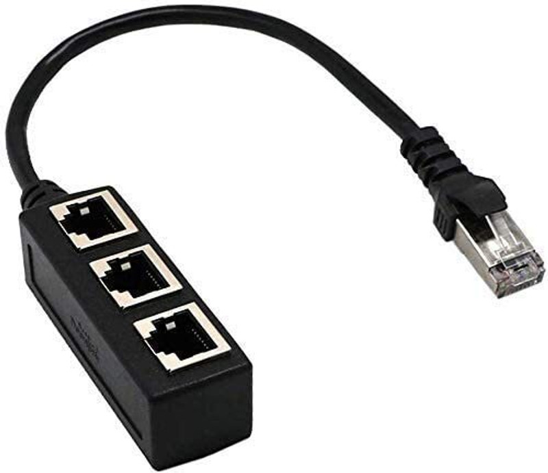 RuhZa for All Networks, Homes and Offices - Black Wired Ethernet Lan Adapter compatible with Linux(0 Mbps)