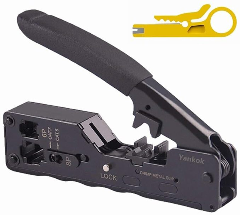 VOOCME CRIPING TOOL for Sheilded Connectors Wireless Ethernet Lan Adapter compatible with Windows(480 Mbps)