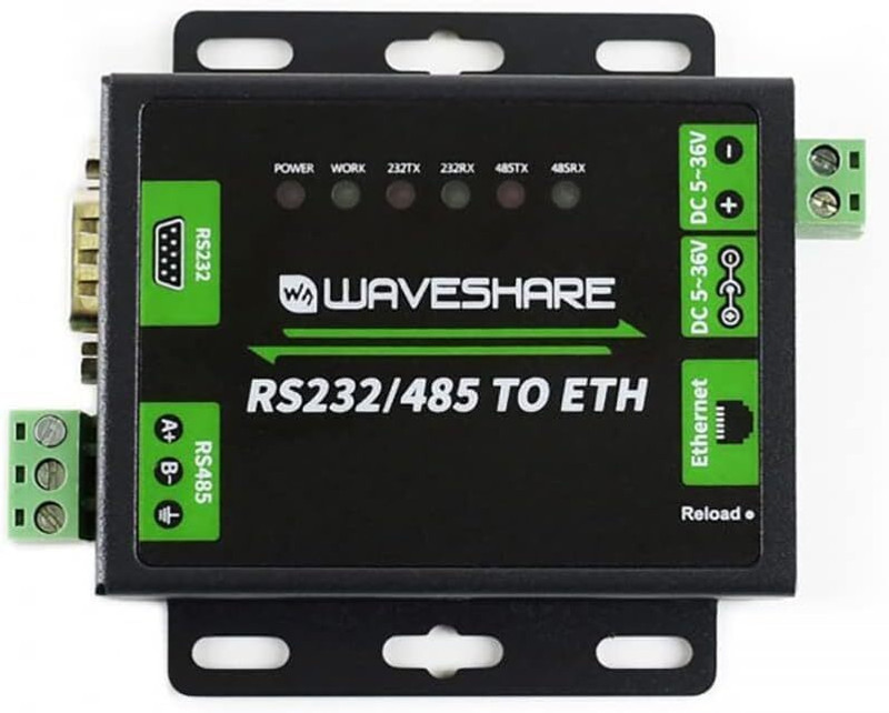 VOOCME Waveshare RS485 to Ethernet Converter Industrial RS232/RS485 to RJ45 Converer Wireless USB Lan Adapter compatible with Linux(480 Mbps)