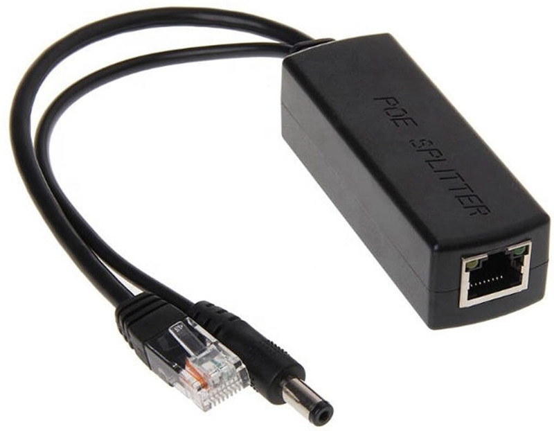 LINKKRAFT Active PoE Splitter Adapter 48V to 12V 10/100Mbps Wired Ethernet Lan Wired Ethernet Lan Adapter compatible with Windows(1000 Mbps)