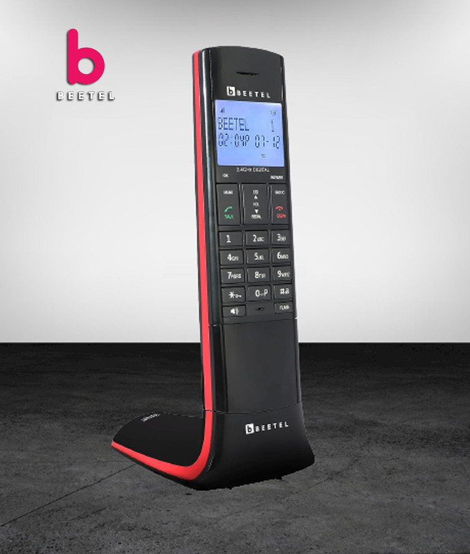 Beetel Newly Launched X95 Flagship Designer Cordless landline (X95)(Black/Red) Cordless Landline Phone with Answering Machine(Red)