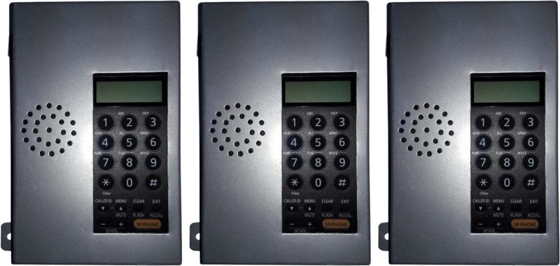 Panasonic Speaker Lift Phone Cordless Landline Phone with Answering Machine(Silver)