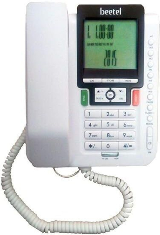 Beetel M71 Corded Landline Phone(Black)