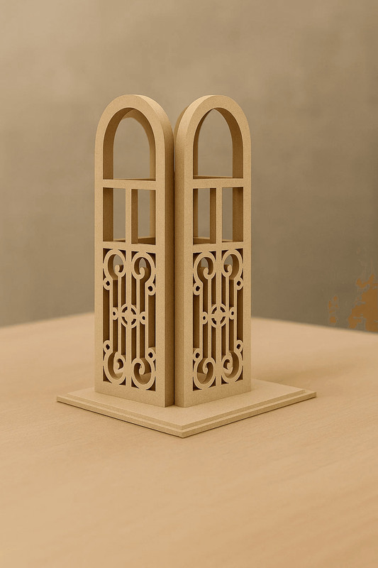 Unbranded Yellow Wooden Table Lantern(24.2 cm X 36.83 cm, Pack of 1)
