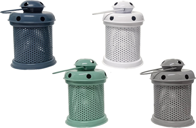 Extreme Karigari Decorative Hanging Cum Table Lantern Pack of 4 White, Green, Blue, Grey Iron Hanging Lantern(15.24 cm X 10.16 cm, Pack of 4)