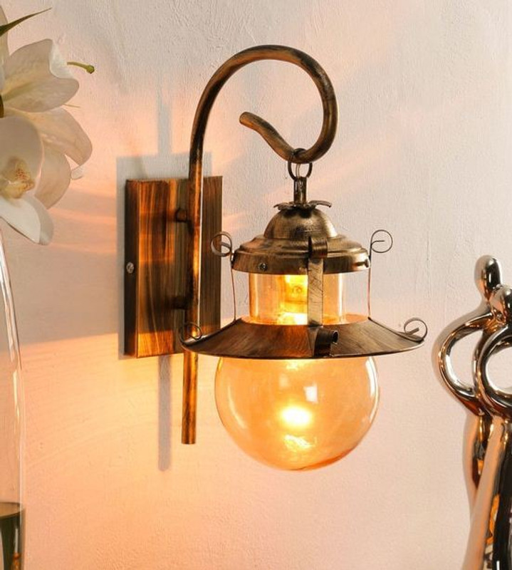Areezo AR-WL-361COPPER Gold Copper Hanging Lantern(60 cm X 20 cm, Pack of 1)