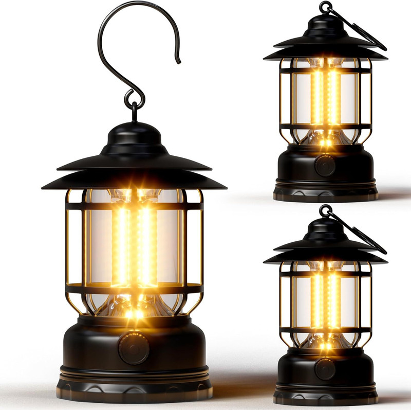 Dazzel Flex Camping Lanterns Rechargeable, Portable Electric LED Camping Lights Multicolor Plastic, Metal Hanging Lantern(16.5 cm X 11 cm, Pack of 1)